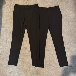 Men's ASOS 2 Pack Black Slim Formal Fit Pants